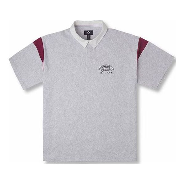 Converse Retro Polo Shirt 'Grey' 10026173-A02
