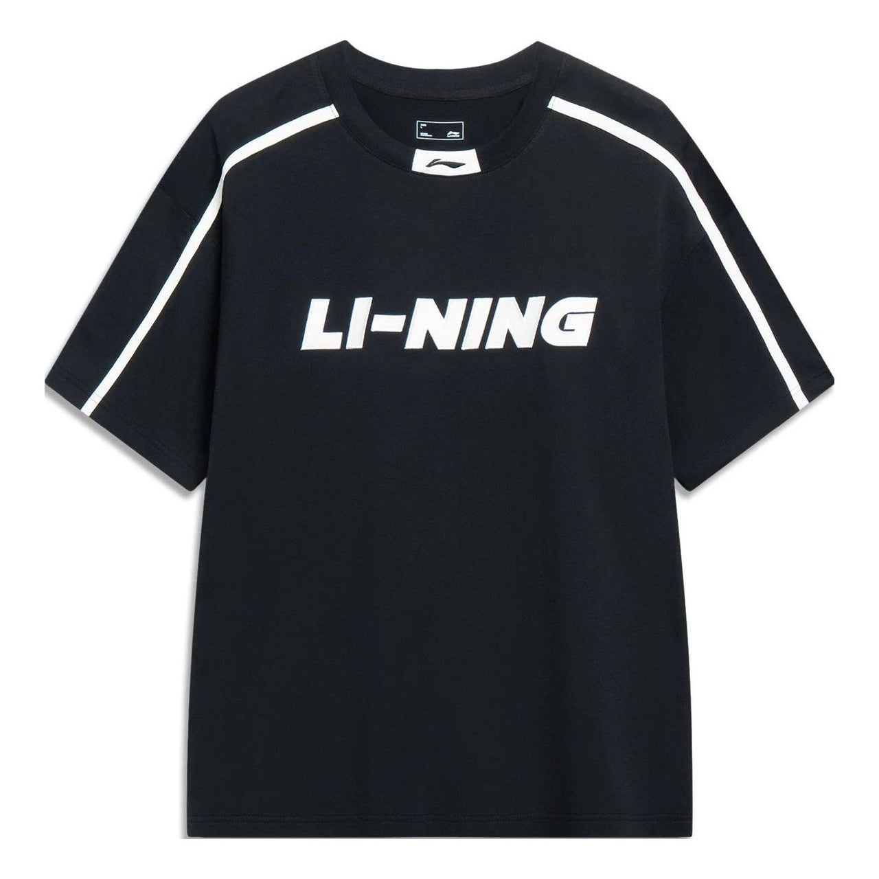 Li-Ning Sports Fashion Graphic T-shirt 'Black White' AHST565-2
