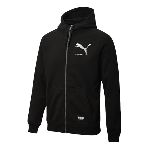 PUMA Athletics Hooded Sports Jacket Black 586542-51