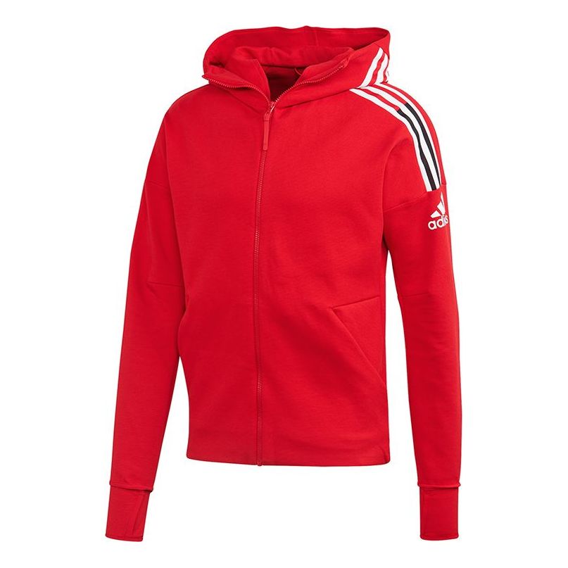 adidas Zne Hd 3St Casual Sport Hoodie Jacket Men Pale Scarlet FQ7230