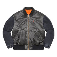 Supreme Denim Sleeve MA-1 'Black Orange' SUP-SS23-148