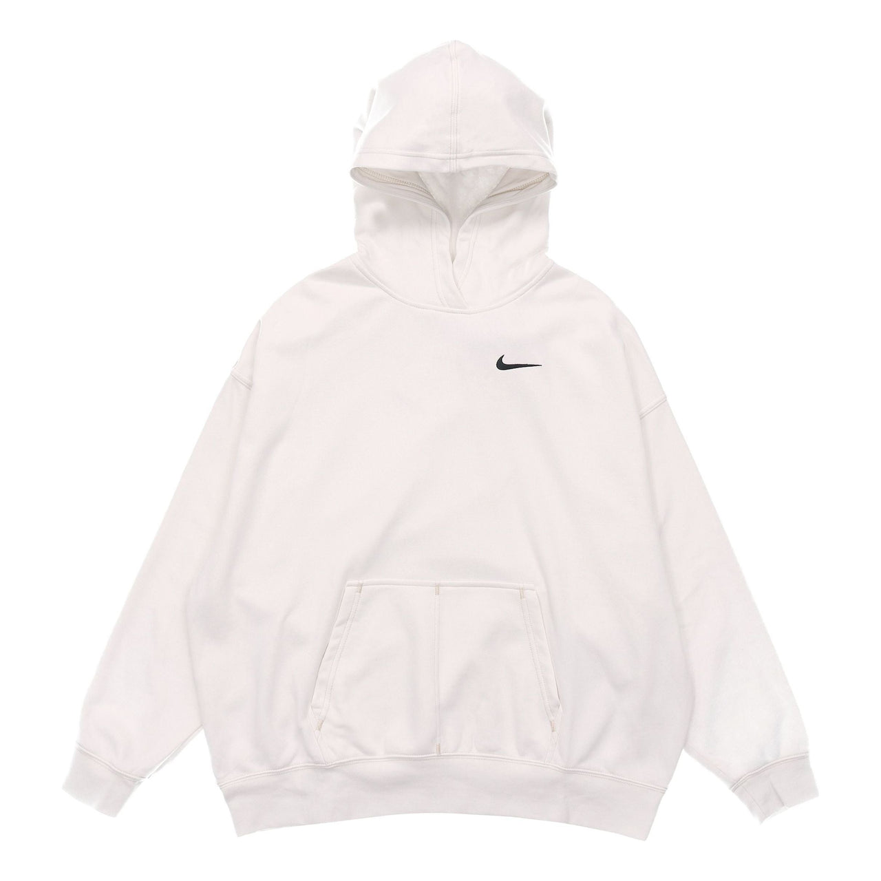 (WMNS) Nike Embroidered Logo Loose Hoodie Autumn White DM6202-030