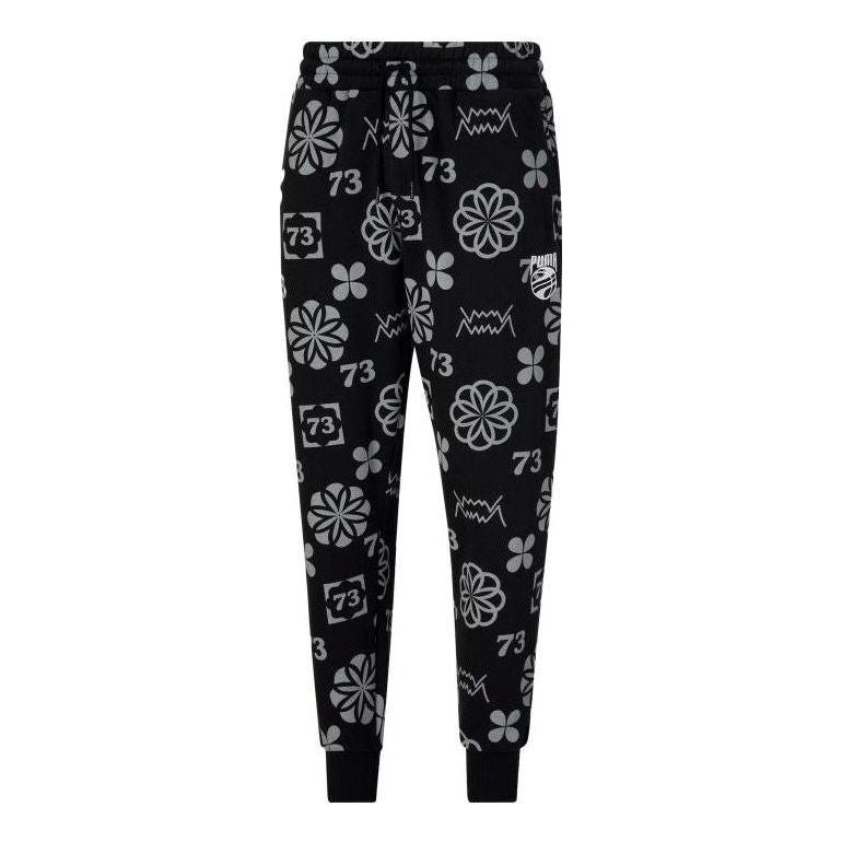 PUMA Booster Clyde Print Pants 'Black' 536494-01