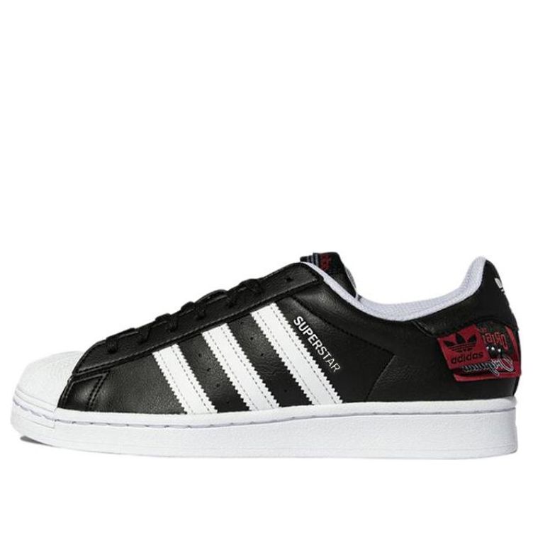 adidas originals Superstar 'Black White Red' HQ6456