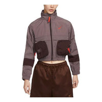 (WMNS) Nike AS NSW City Utility Woven Jacket 'Burgundy' DV8035-291