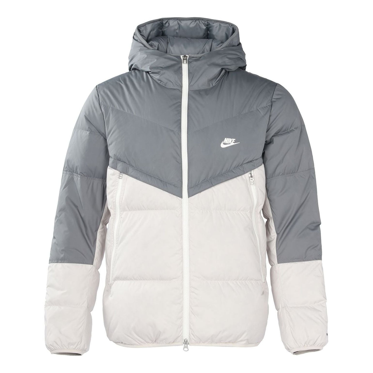 Nike hooded puffer jacket 'Grey White' DV1132-084