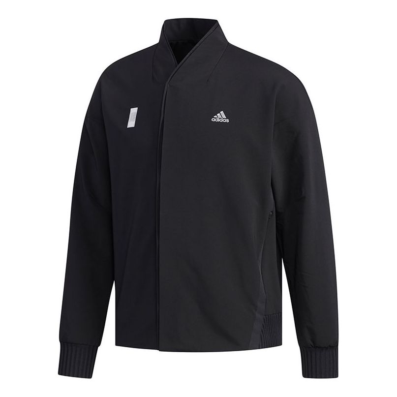 adidas Wj Jkt Warm Logo Print Sport Shuttle Jacket Men's Black FJ0192