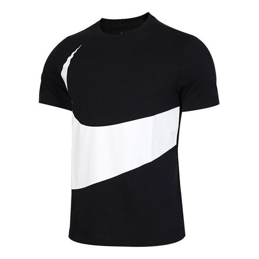 Nike Sportswear Swoosh Large Short Sleeve Black CW4305-010