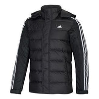 adidas Casual Sports Windproof Stay Warm Down Jacket Black EJ0365
