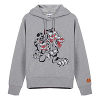 (WMNS) KENZO SS21 Tiger Cartoon Pattern Hoodie Pearl Gray FB52SW8744ML-94
