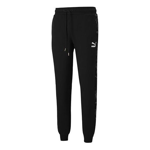 PUMA Nuluxe Aop Track Pants 'Black' 530312-51