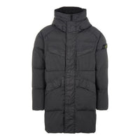 STONE ISLAND Crinkle Reps Long Down Coat 'Black' 771570123-V0029