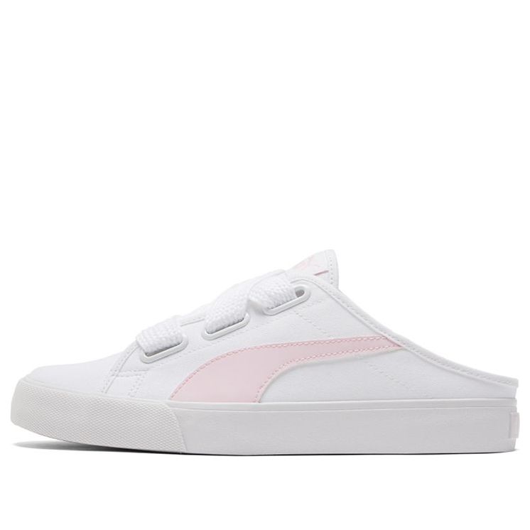 (WMNS) PUMA Bari Mule Ribbon Casual Skateboarding Shoes White Pink 382331-04