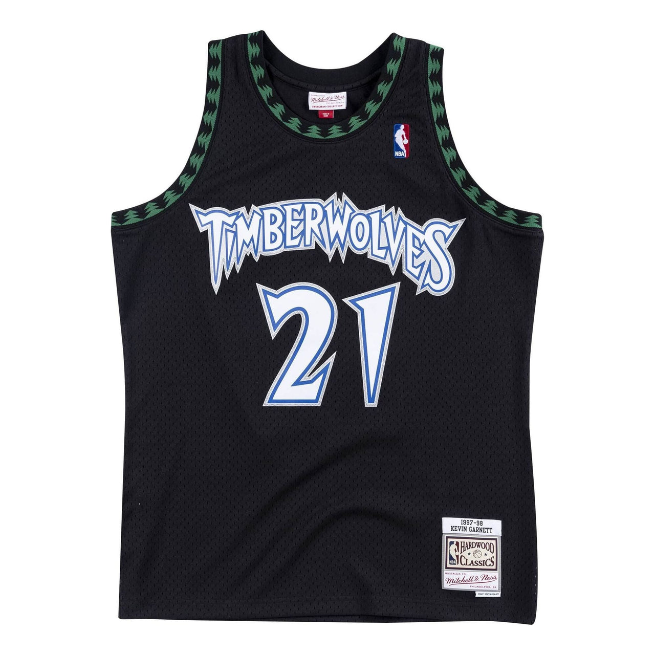 Mitchell & Ness NBA Kevin Garnett Minnesota Timberwolves 1997/98 Swingman Jersey #21 SMJYGS18392-MTIBLCK97KGA