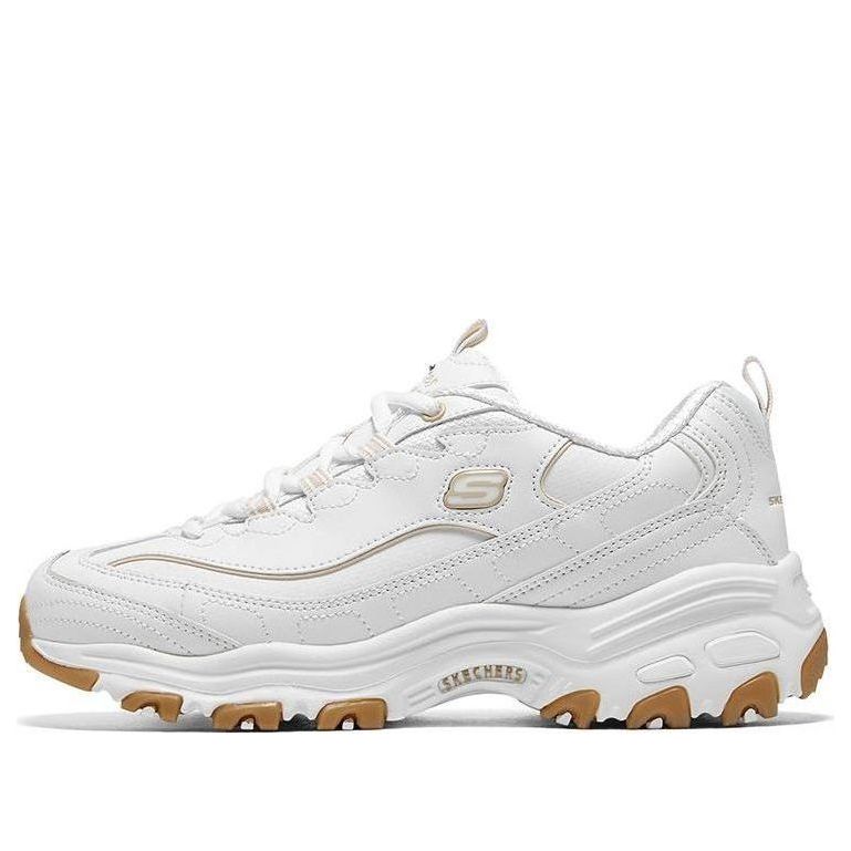 (WMNS) Skechers D'Lites Good Neutral 'White' 149807-WHT
