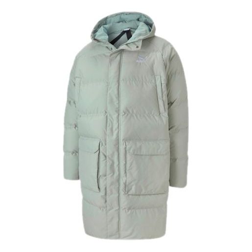 PUMA Classics Long Down Jacket 'Grey Green' 599309-49