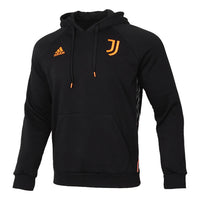 adidas Juve Travel Hd Soccer/Football Sports Printing Fleece Black GK8605