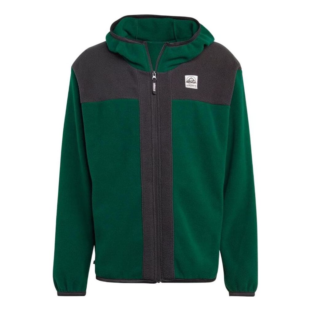 adidas Adventure FC Full Zip Polar Fleece Hoodie 'Green' IC2340