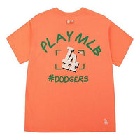 MLB Los Angeles Dodgers Alphabet Logo Short Sleeve Unisex Red 31TS06031-07O