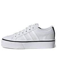 (WMNS) adidas Nizza Platform 'White Black' GW3870