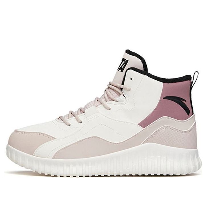(WMNS) ANTA Life Series Sneakers High 'Grey White Purple' 122148903-2