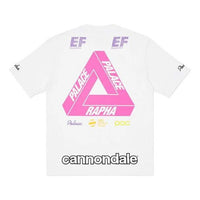 PALACE  Rapha Crossover Off Bike Alphabet Logo Round Neck Short Sleeve Unisex White P19TS323