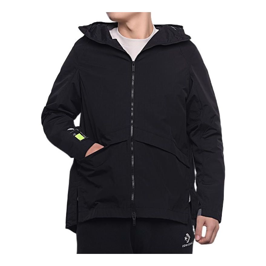 adidas Solid Color Loose Sports Hooded Jacket Black GL8676