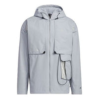 adidas x Transformers Crossover limited TF Turf Jacket 22 Solid Color hooded track Jacket Gray HM7465