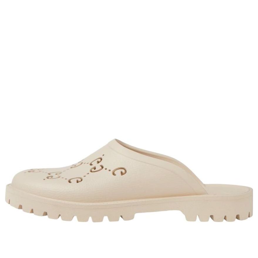 Gucci Slip On Sandal 'Cut Out Monogram - Mystic White' 655517-JFB00-9022