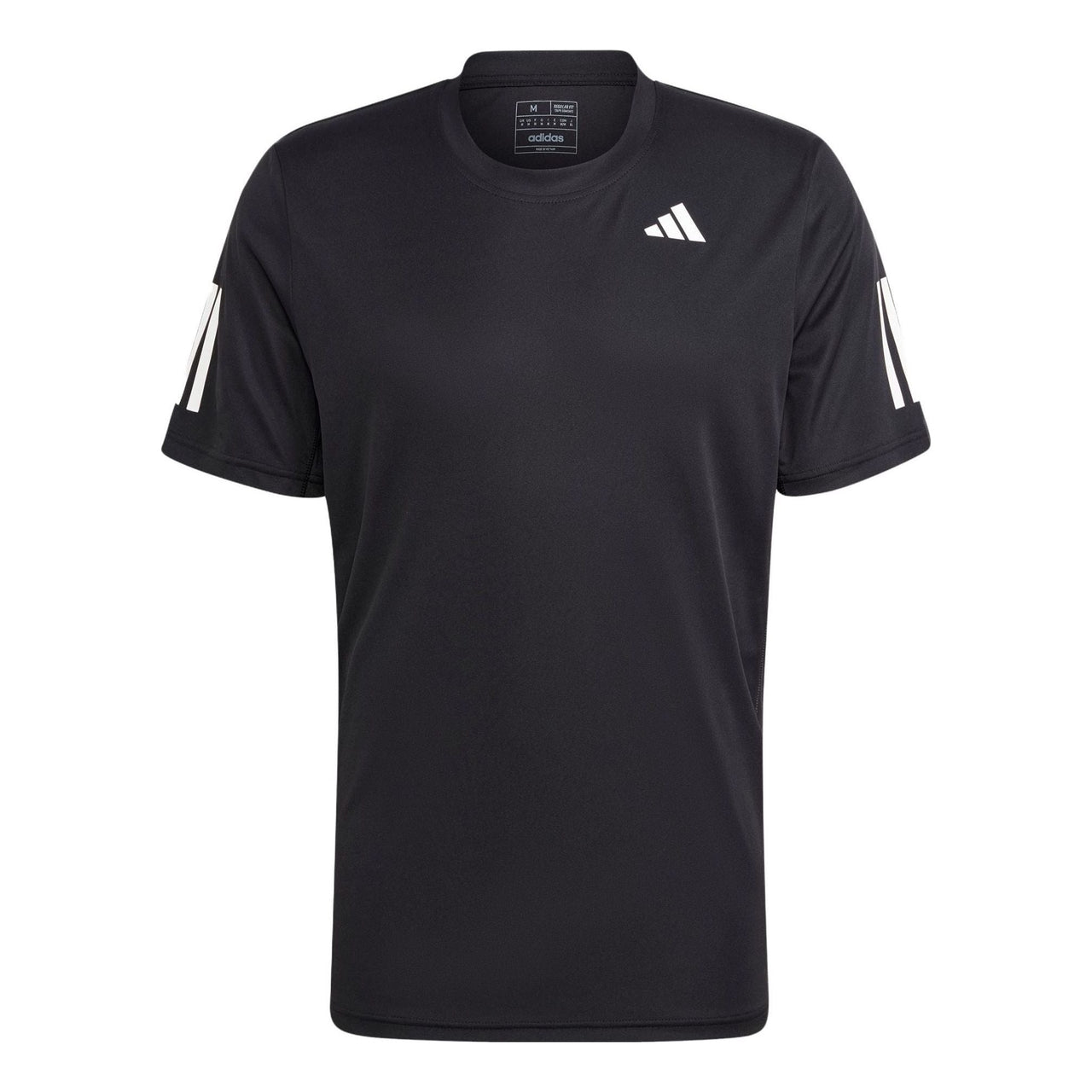 adidas Club 3-Stripes Tennis T-Shirt 'Black' IS2296