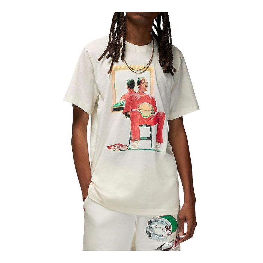 Air Jordan Flight Artist Series T-Shirt 'White' DQ7381-133