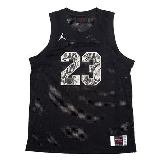 Air Jordan 11 Snakeskin snake pattern Mesh Jersey Black CI0305-010
