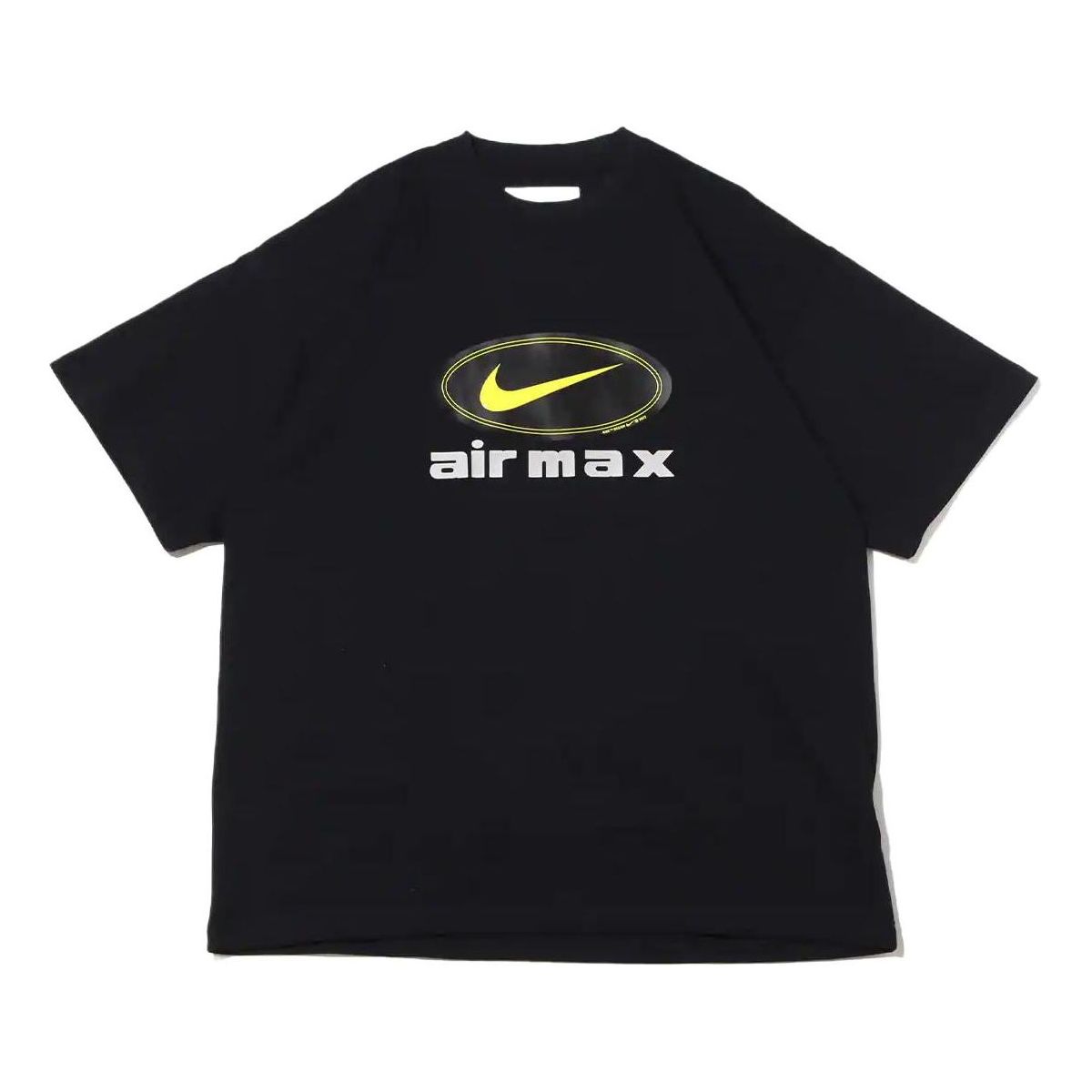 Men's Nike Logo Alphabet Printing Breathable Round Neck Short Sleeve Black T-Shirt DV9400-010