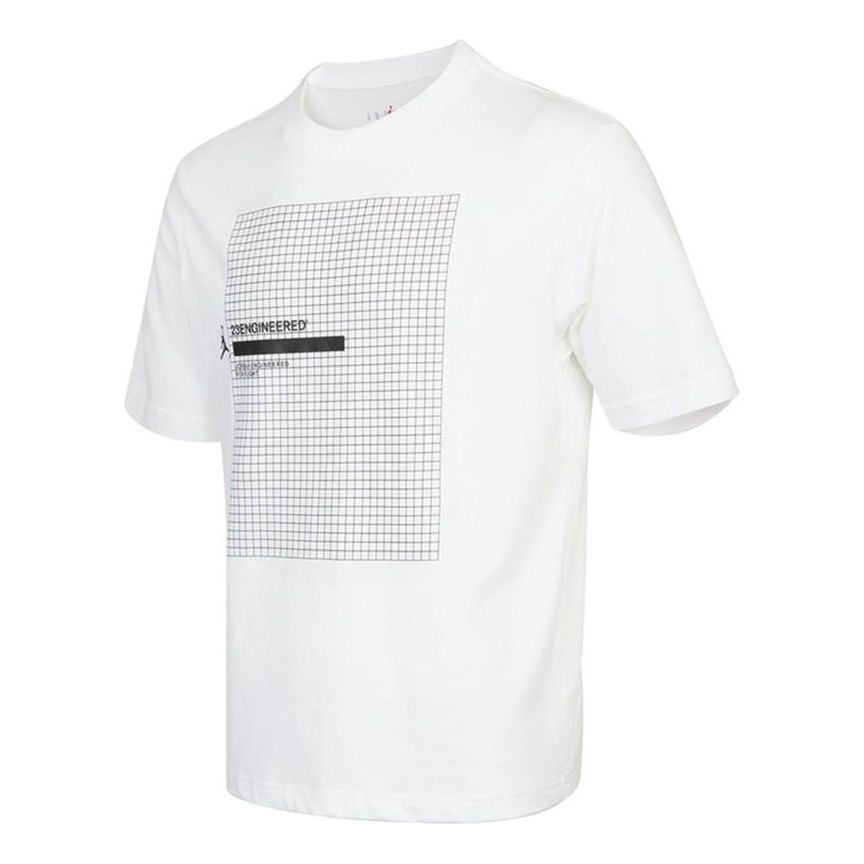 Nike As Men's J 23eng Ss Crew Tennis Round Collar Sports Male White DA9870-100