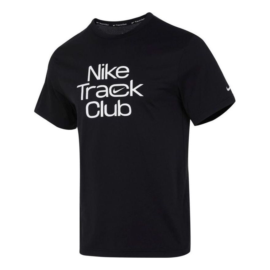 Nike Track Club Dri-FIT Short-Sleeve Running Tee 'Black' FB5513-010
