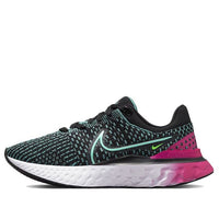 (WMNS) Nike React Infinity Run Flyknit 3 'Black Pink Prime Dynamic Turquoise' DD3024-003