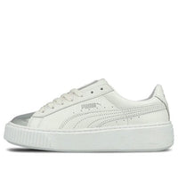 (WMNS) PUMA Basket Skate shoes 'White Silver' 366169-01