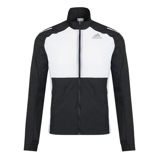adidas Otr Track Jkt Running Colorblock Sports Stand Collar Jacket Black GM1531