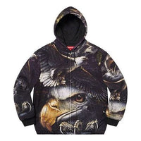 Supreme Eagle Hooded Work Jacket 'Black Yellow White' SUP-SS21-706