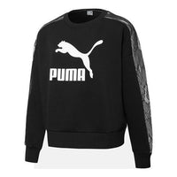 (WMNS) PUMA Pullover Sweatshirts 'Black' 530306-01