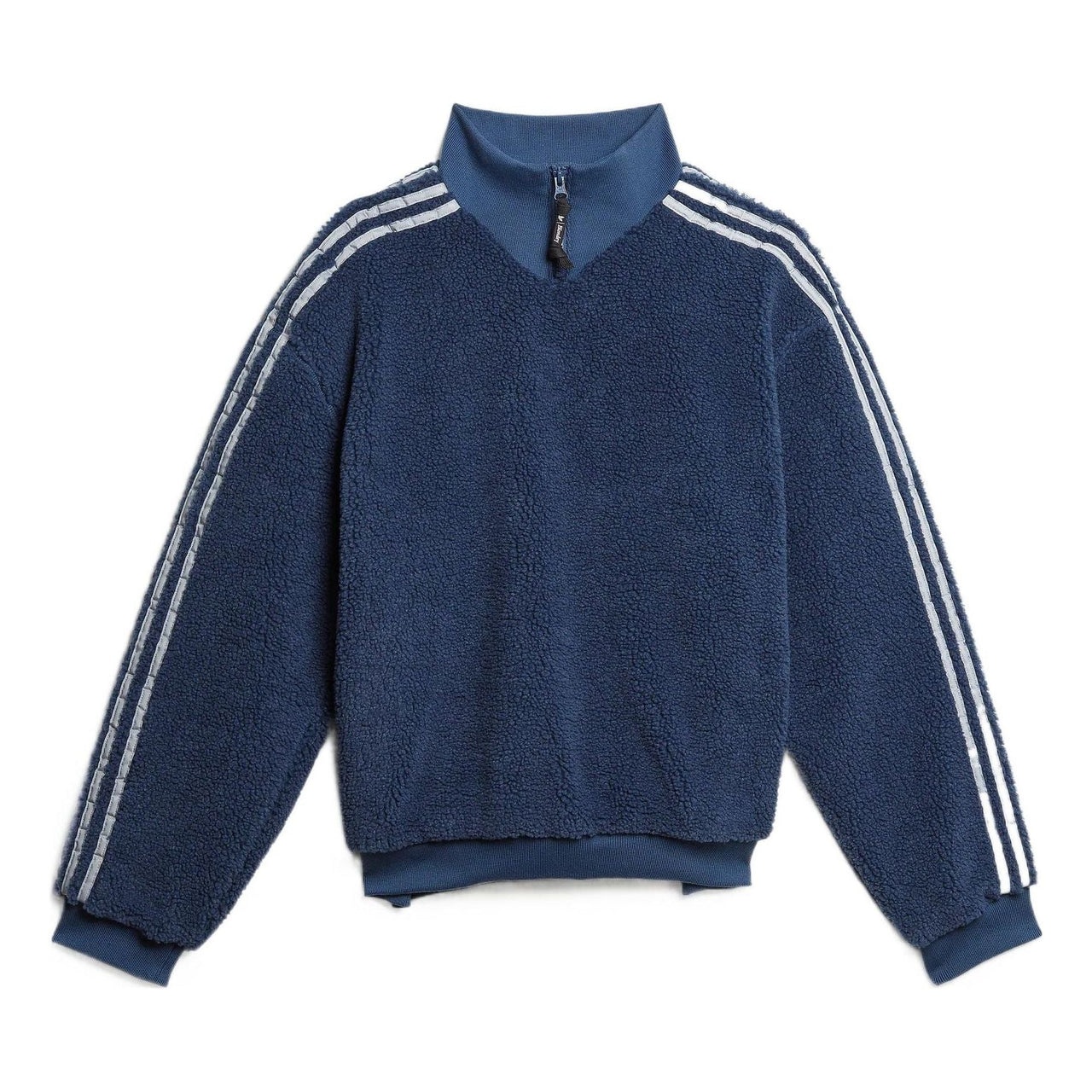 Men's adidas originals x Blondey Crossover Casual Sports Stripe Stand Collar Pullover Long Sleeves Blue GS9267