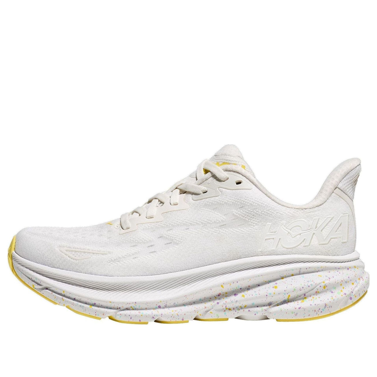 (WMNS) HOKA ONE ONE Clifton 9 'White Lemonade' 1127896-WTL
