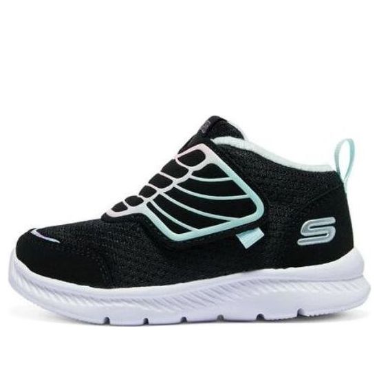 (TD) Skechers Comfy Flex Shoes 'Black Sky Blue' 303017N-BLK