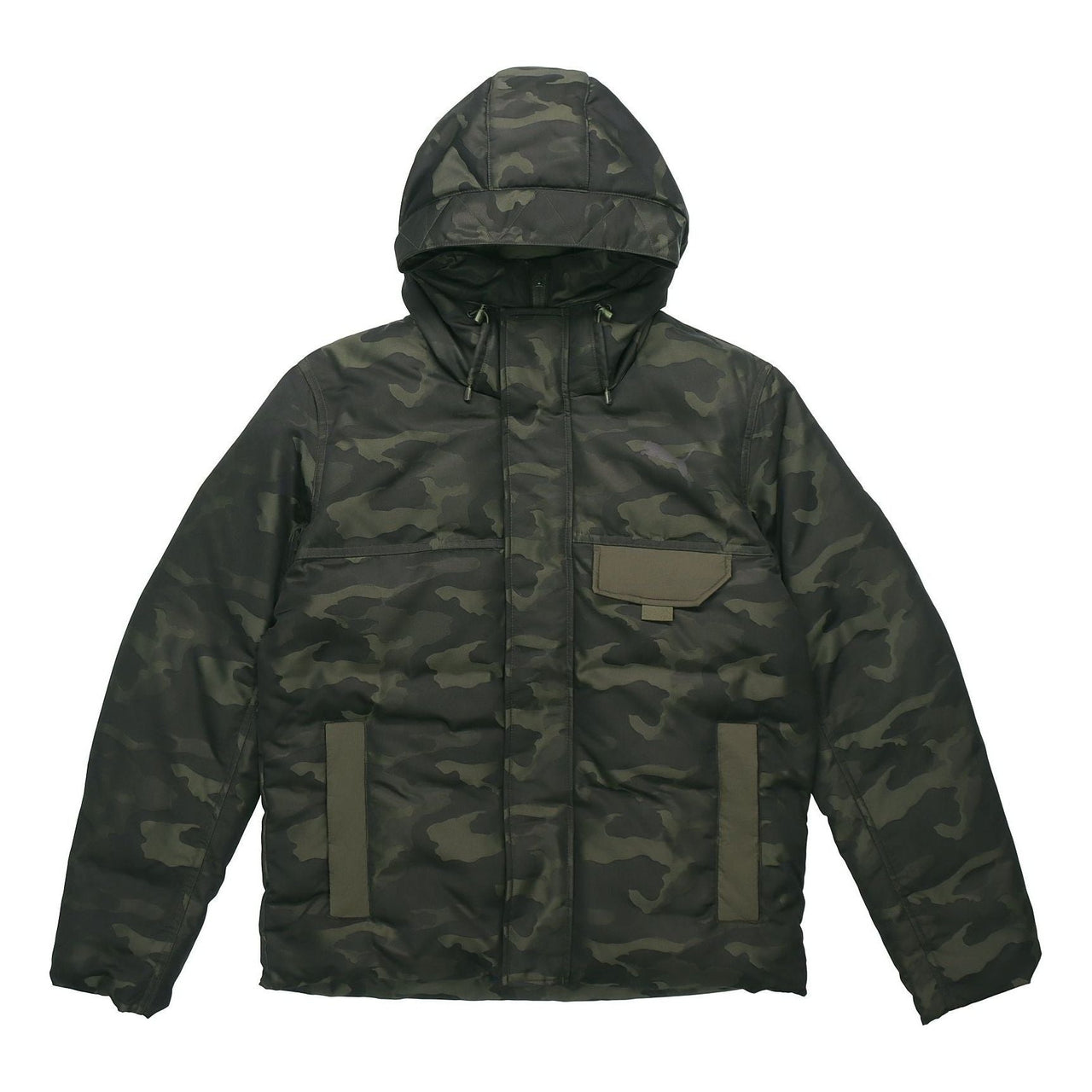 PUMA Streetstyle 480 Hooded Camo Down Jacket 'Black' 581639-70
