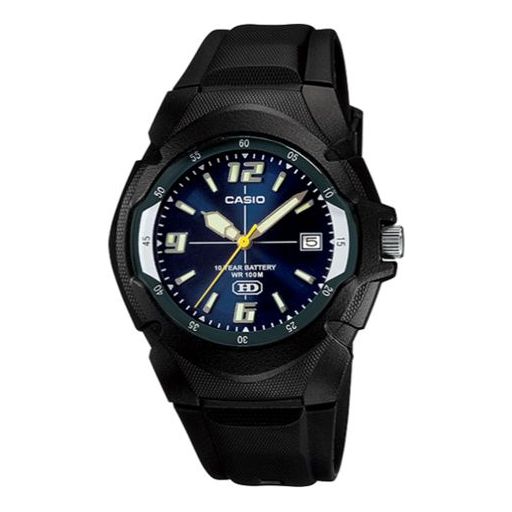CASIO Quartz Waterproof Sports Mens Blue Analog MW-600F-2A