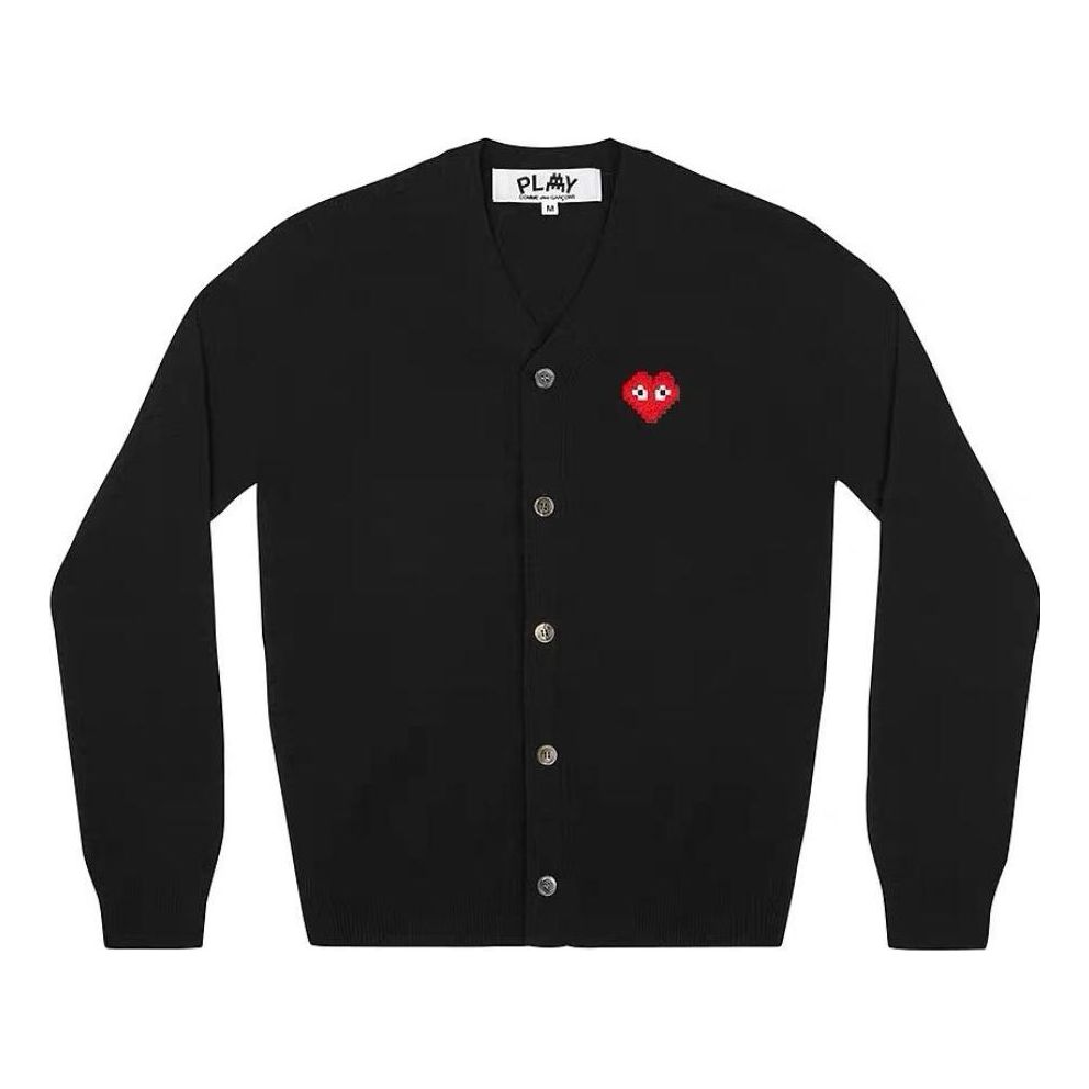 COMME des GARCONS PLAY Cardigan Invader Emblem 'Black' AZ-N084-051-1