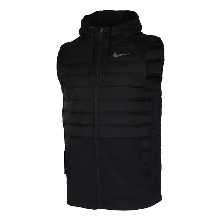 Nike Full-length zipper Cardigan Training hooded vest Jacket Black BV4535-011