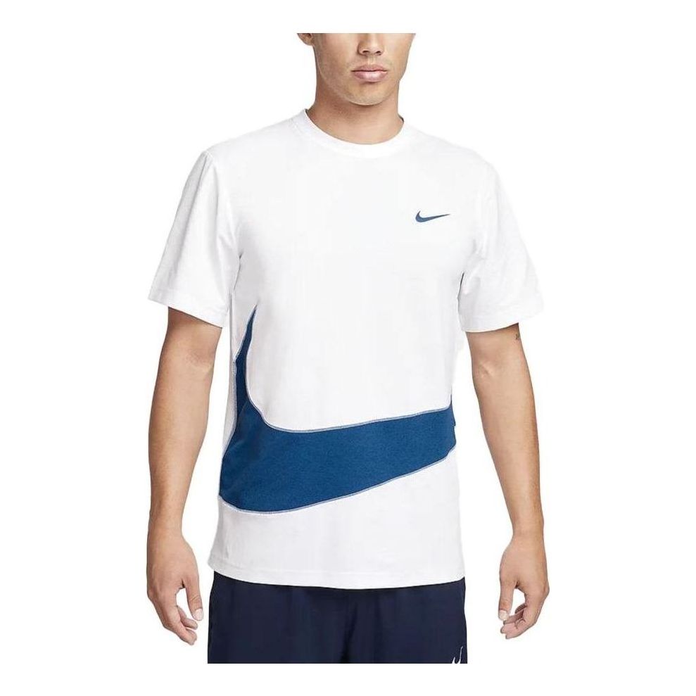 Nike Dri-FIT UV Hyverse T-shirt 'White Blue' FB8580-121