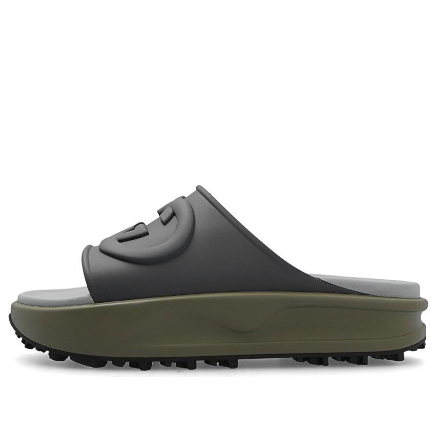 Gucci Interlocking G Slide 'Dark Grey Khaki' 692380-JF000-1126