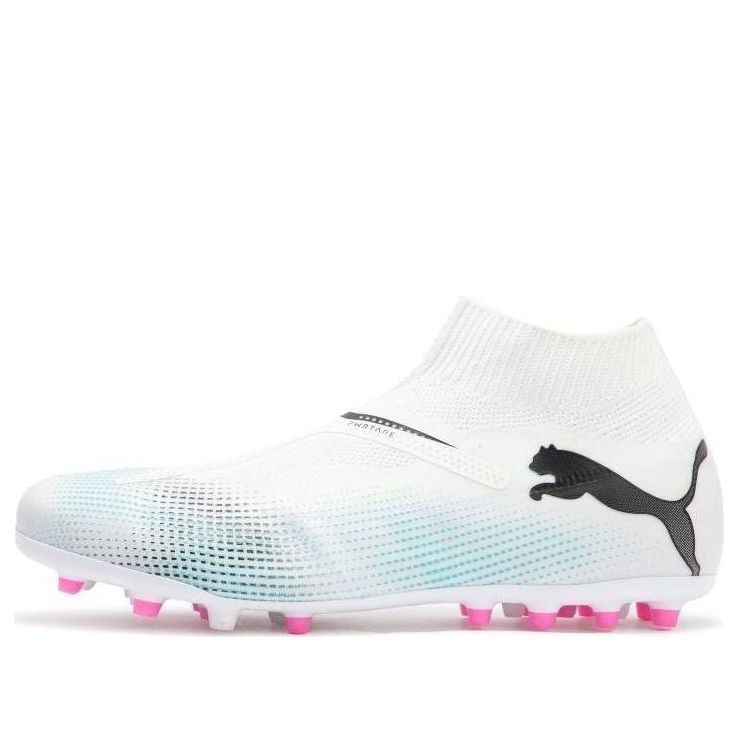 PUMA Future 7 Match + Ll MG Football Shoes 'White Blue' 107712-01